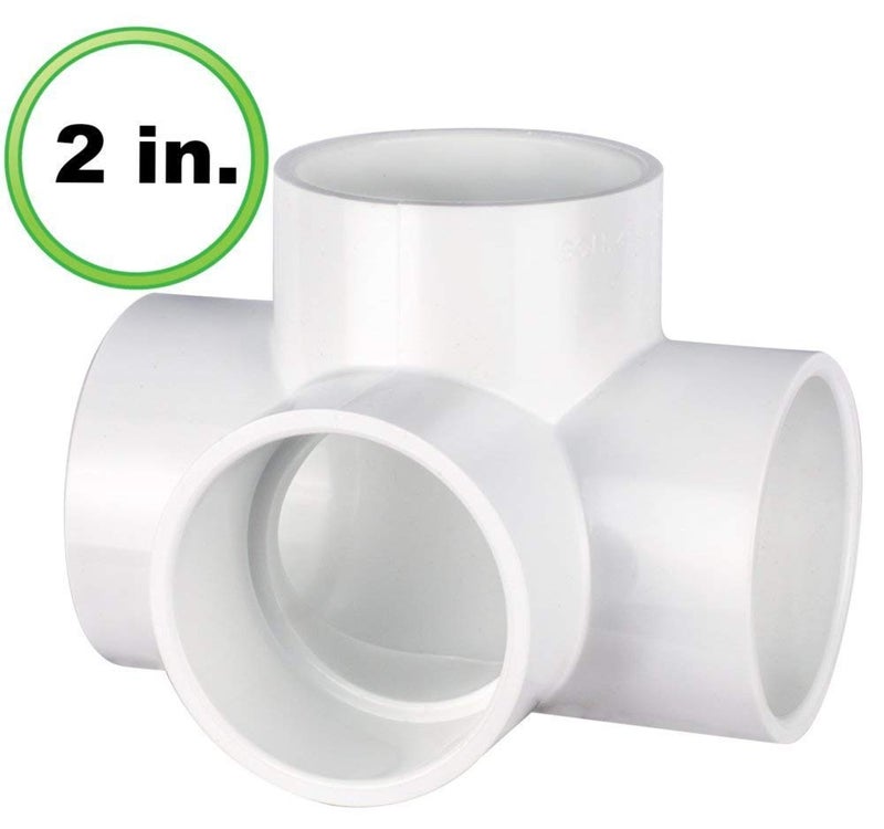 Circo PVC- 4 way L/T 2" (Furniture Grade White) - Image 2